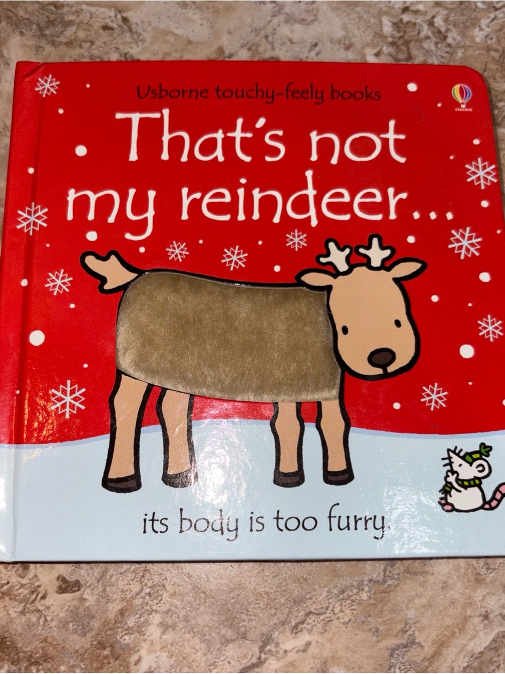 Usborne That's Not My Reindeer Touchy-Feely Book - Red
